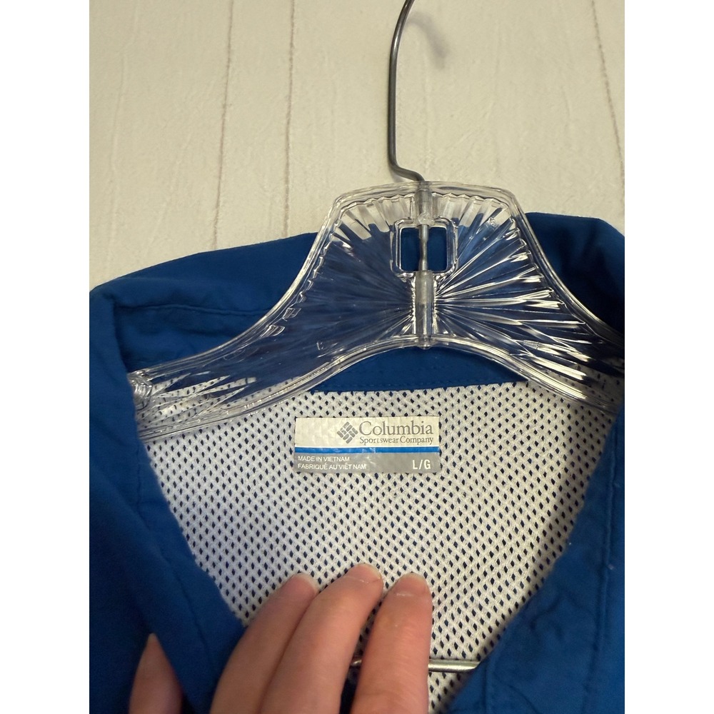 Columbia PFG Omni-Shield Vented Fishing Shirt Blue Long Sleeve Men's Large - Picture 4 of 9